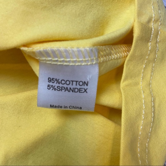 MSBasic Cross Wrap A-Line Yellow Dress. Size M. Like New Condition. - Picture 12 of 12